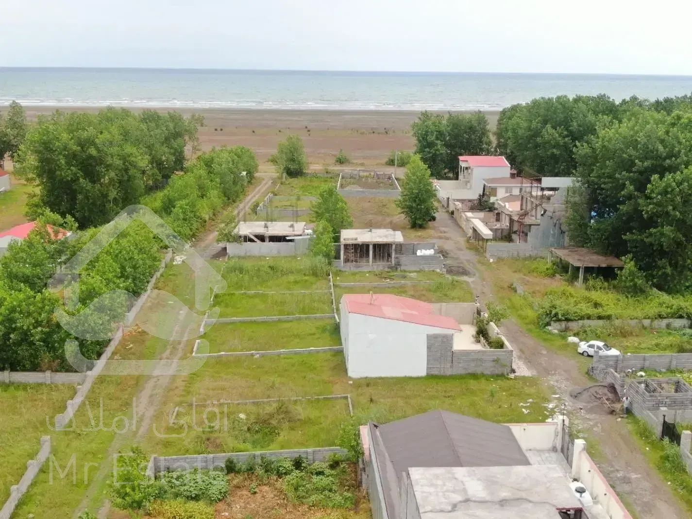 زمین ساحلی چشم اندازابدی به دریا آماده ساخت ویلات