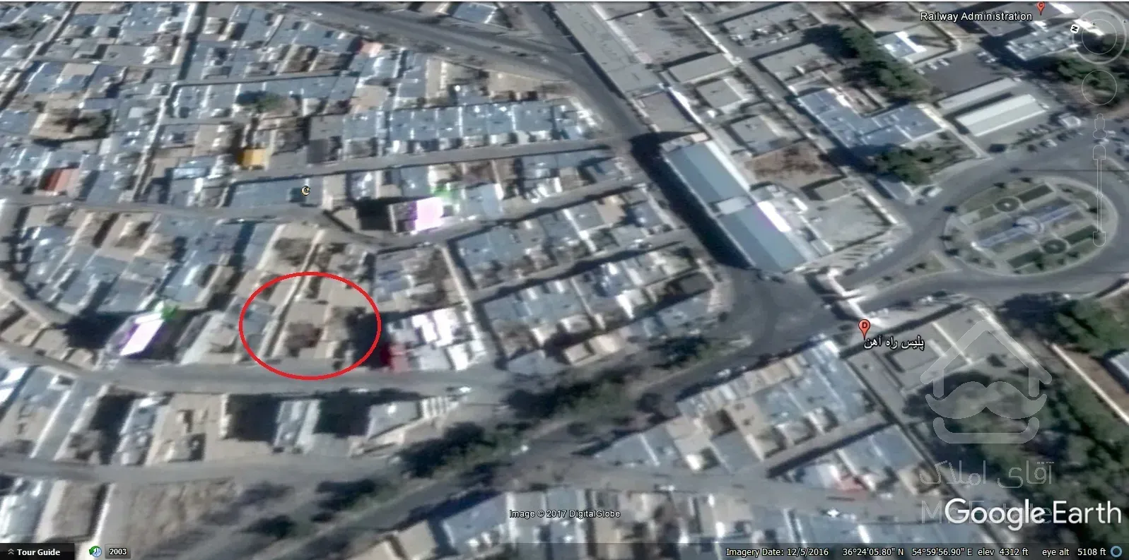 365 متر زمین دو نبش راه آهن شاهرود