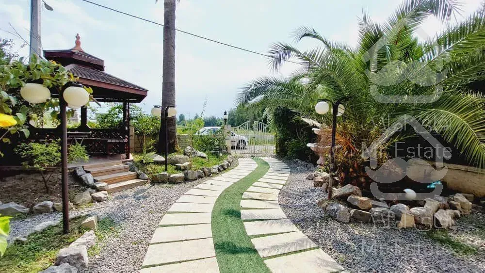 نيم پيلوت باغى مبله با ويو ابدى به جنگل ايزدشهر زيرقيمت