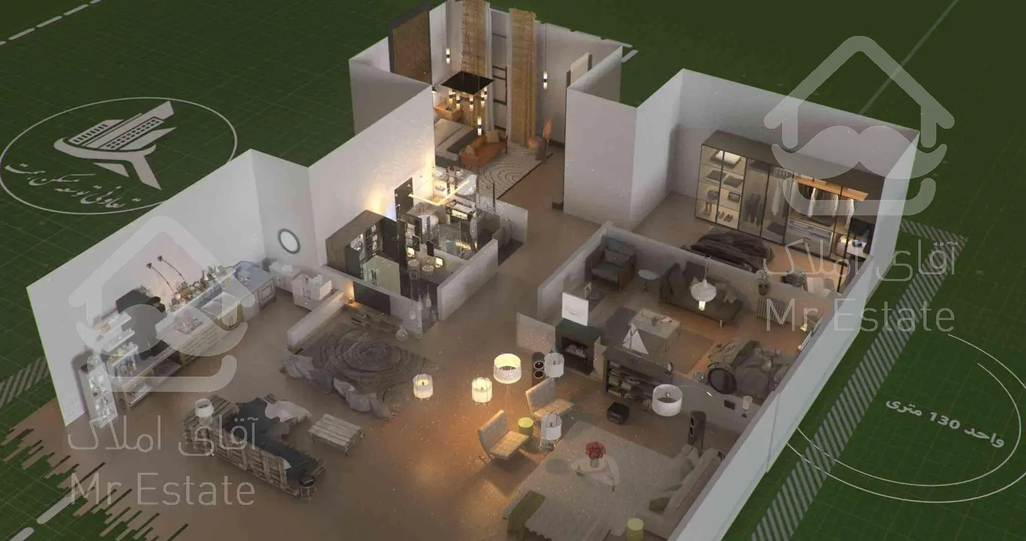 فروش واحد ۱۳۰ متر کاملا اقساط و شرایط