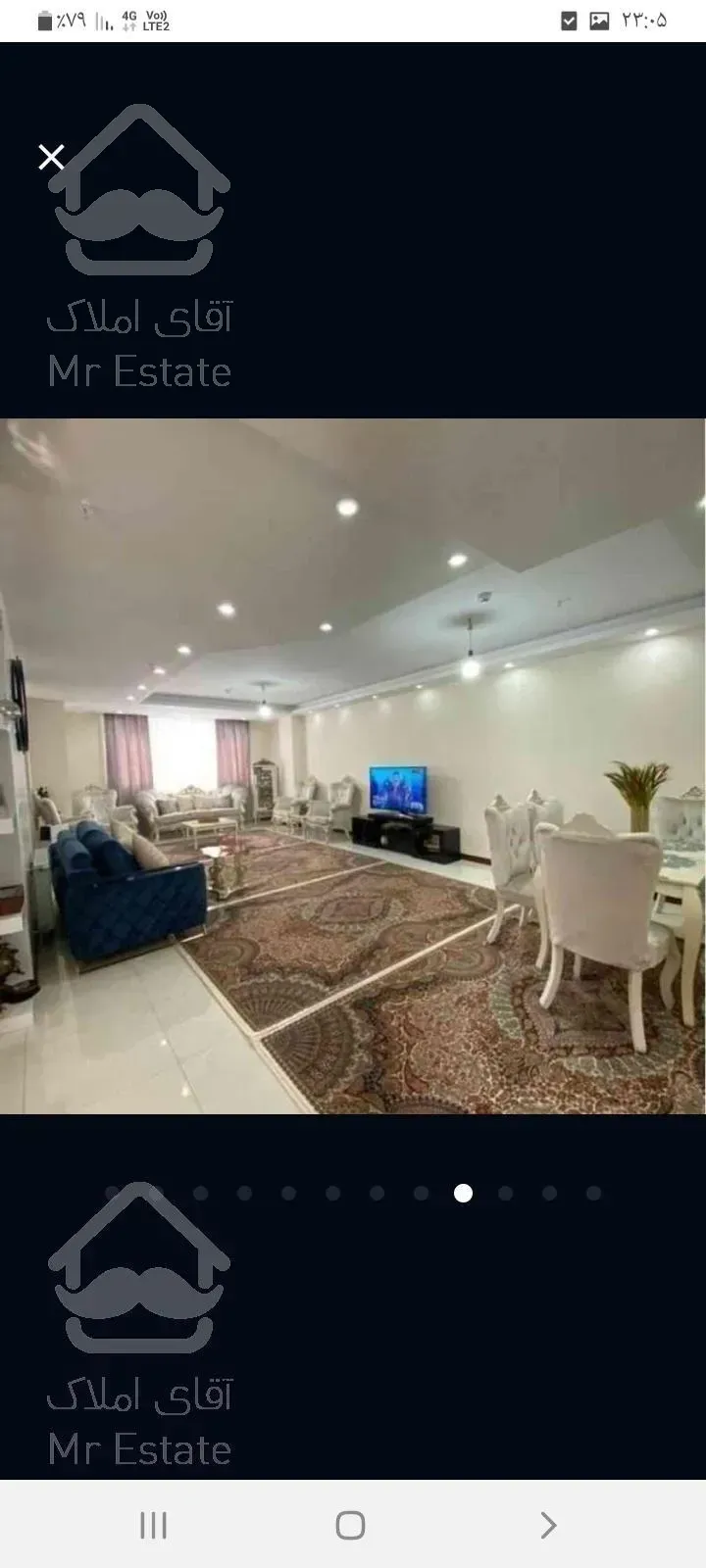 آپارتمان ۱۲۰ متری سه خواب طبقه پنجم