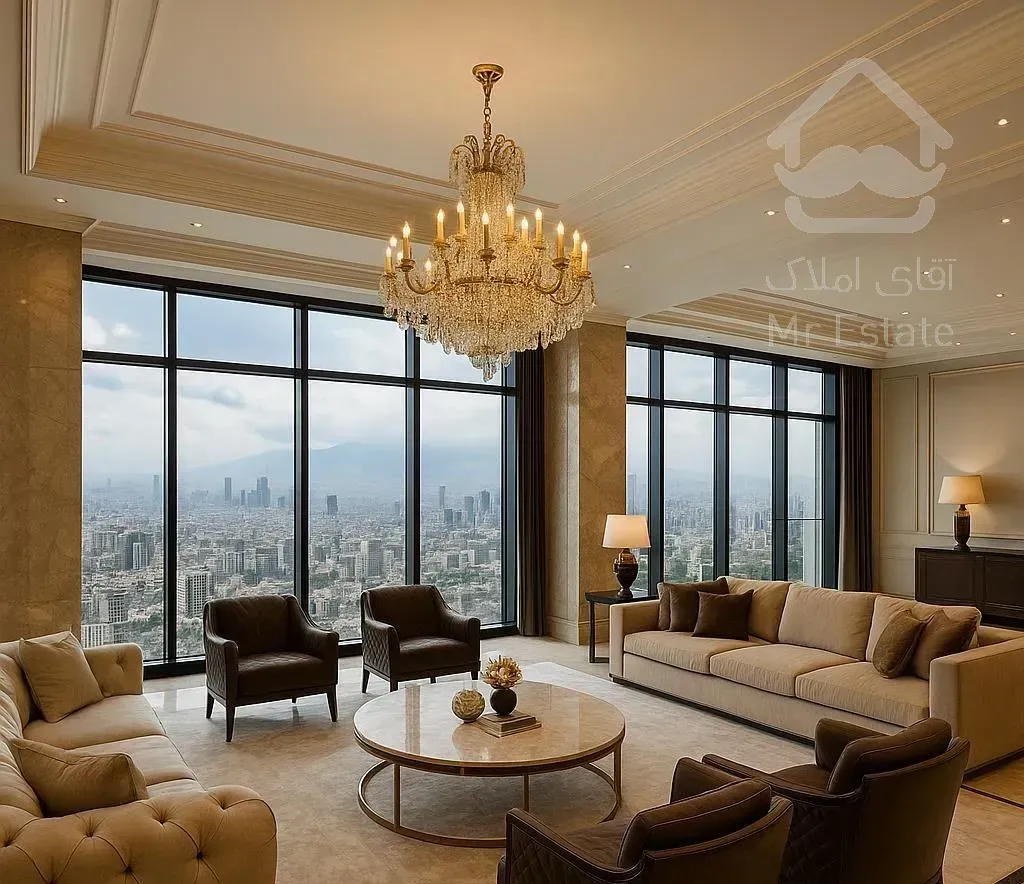 ۳۱۰ متری ۴ خوابه در ونک شیخ بهایی شمالی ویو ابدی