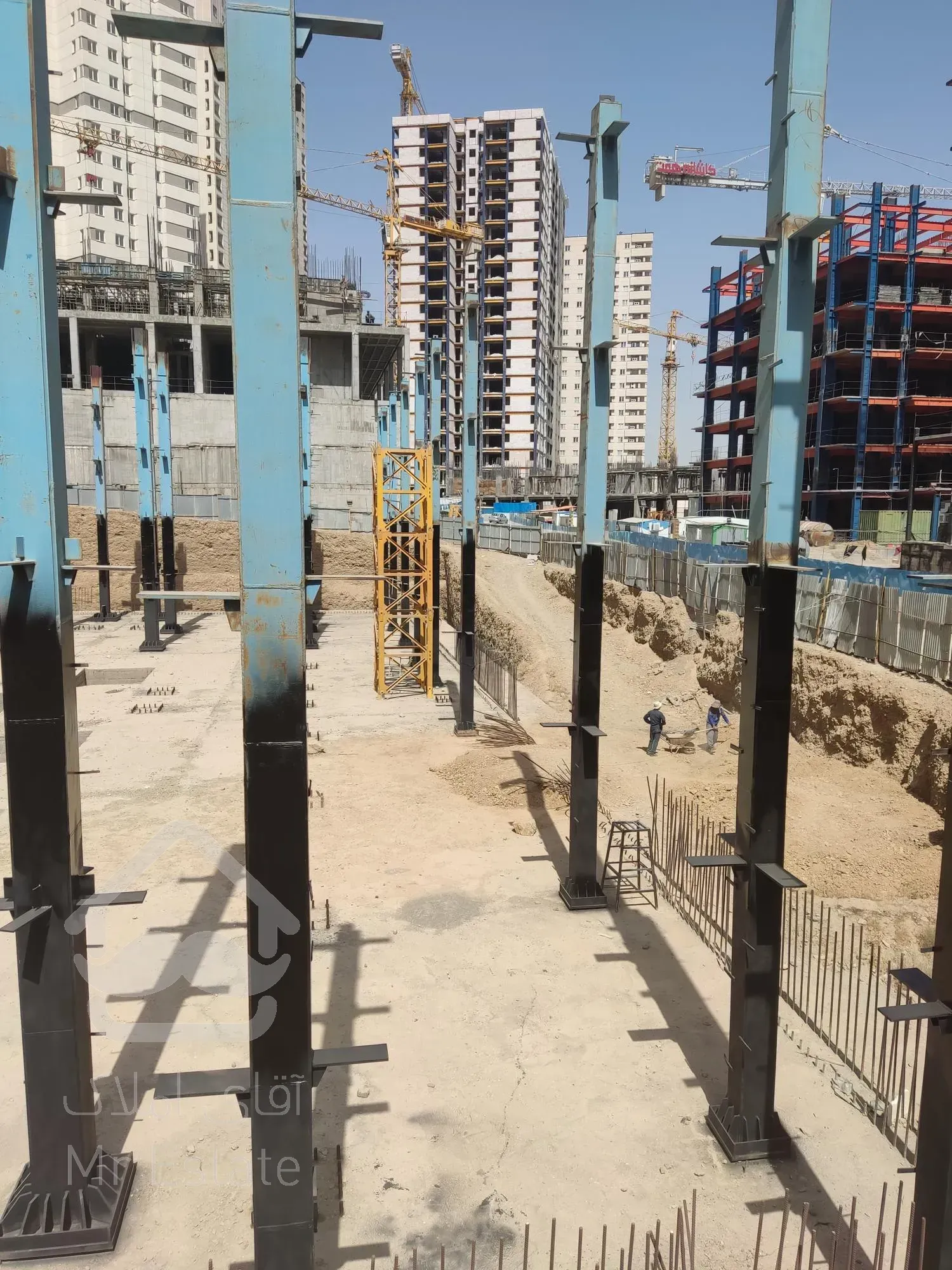 پیش خرید پروژه منطقه ۲۲،مرحله کاری اسکلت