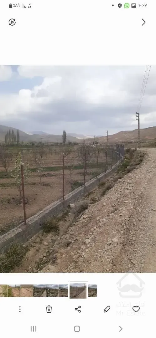 فروش باغ ۴۱۰۰متری با انواع درختان مثمر