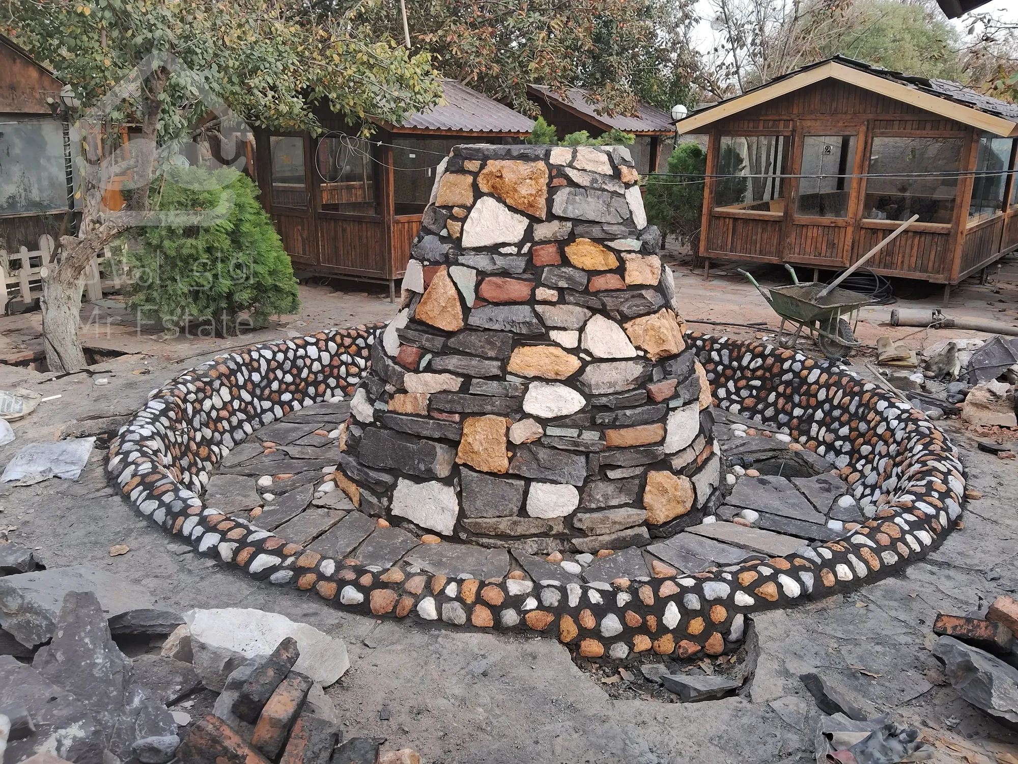 اجرای سنگ لاشه فروش سنگ ورقه ای دماوند قیومی