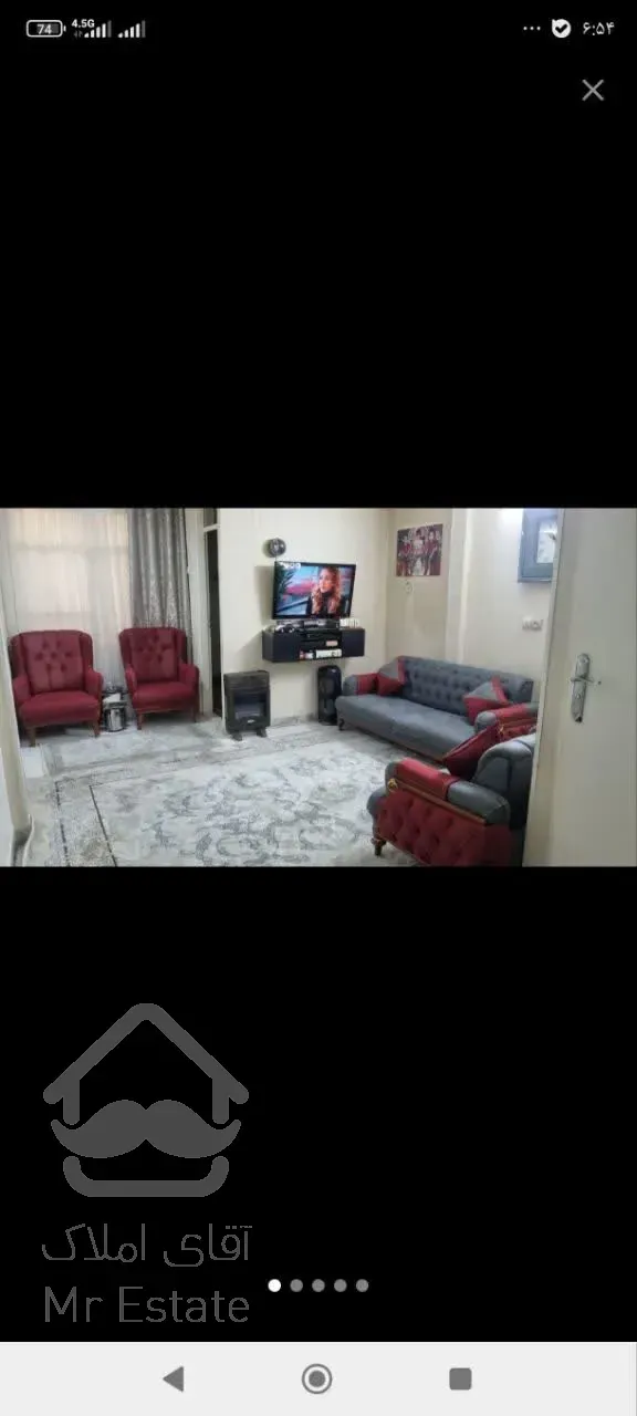 رهن کامل آپارتمان ۴۱ متری طبقه اول در مینا شمالی