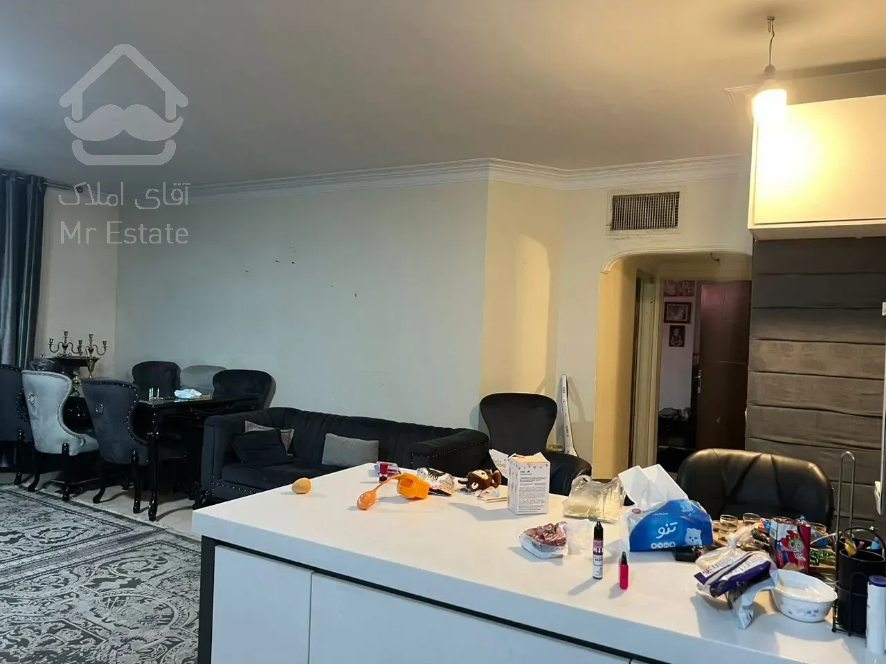 ۸۵ متر ، تراورتن ، سالن پرده خور