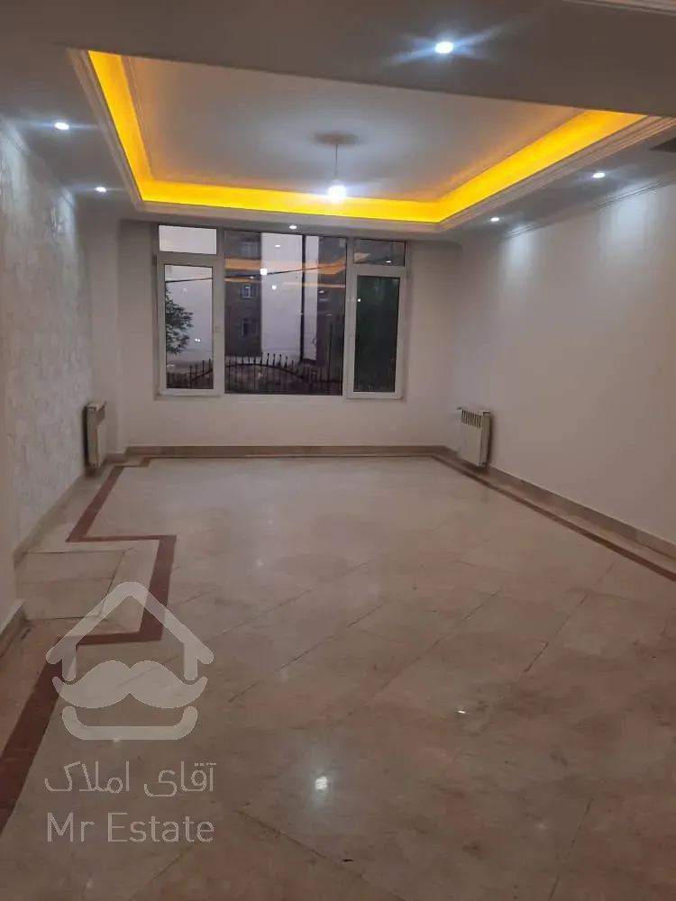 فروش آپارتمان ۹۵متری سالن پرده خور جنوبی نما تراورتن