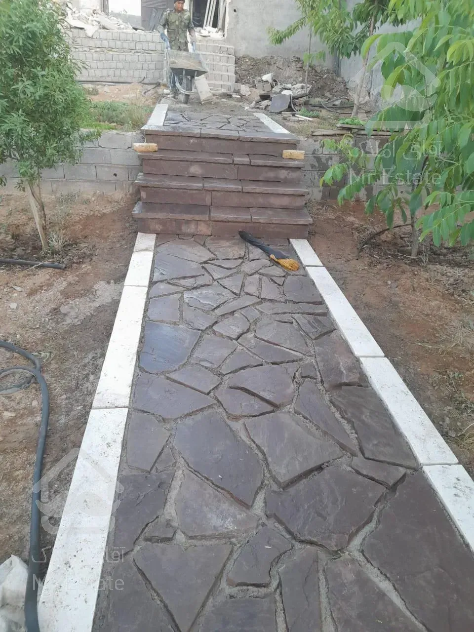 اجرای سنگ مالون فروش سنگ لاشه