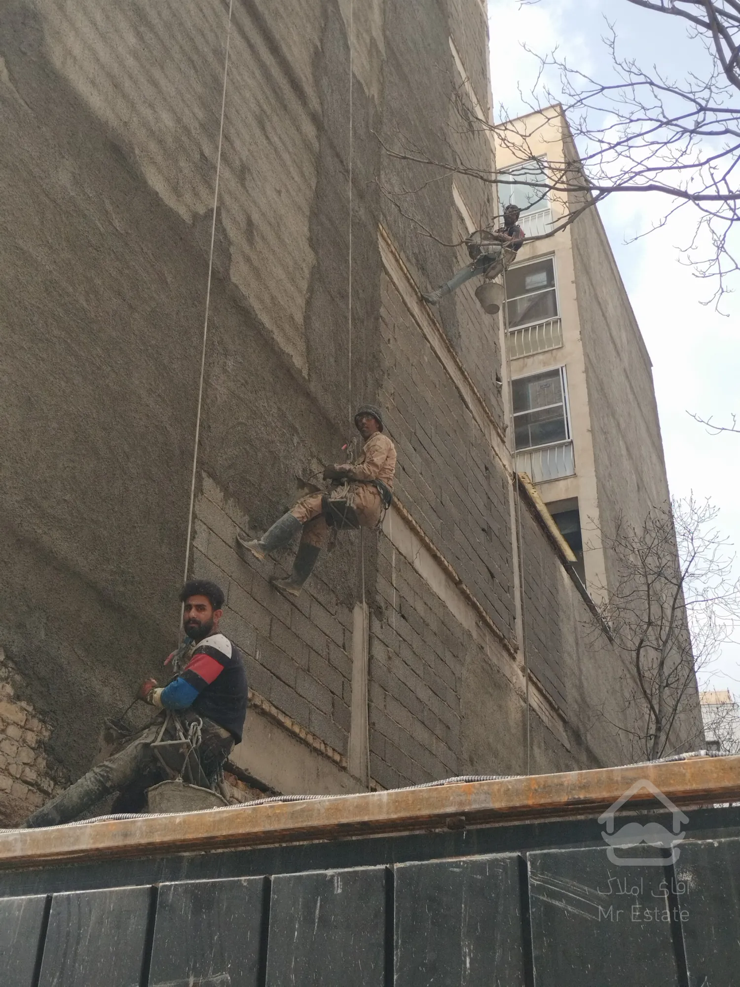 سیمانکاری بدون داربست باتکنیک راپل