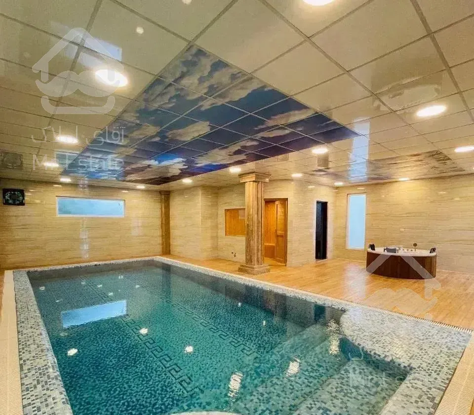 عمارت مبله استخر سونا (٦٠٠مترى ) قابل معاوضه خودرو