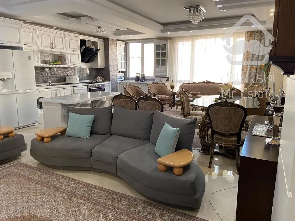 ۱۲۶ متر ۳خوابه ، تکواحدی ، فول امکانات ، جنت آباد جنوبی ، یکساله ، سالن پرده خور