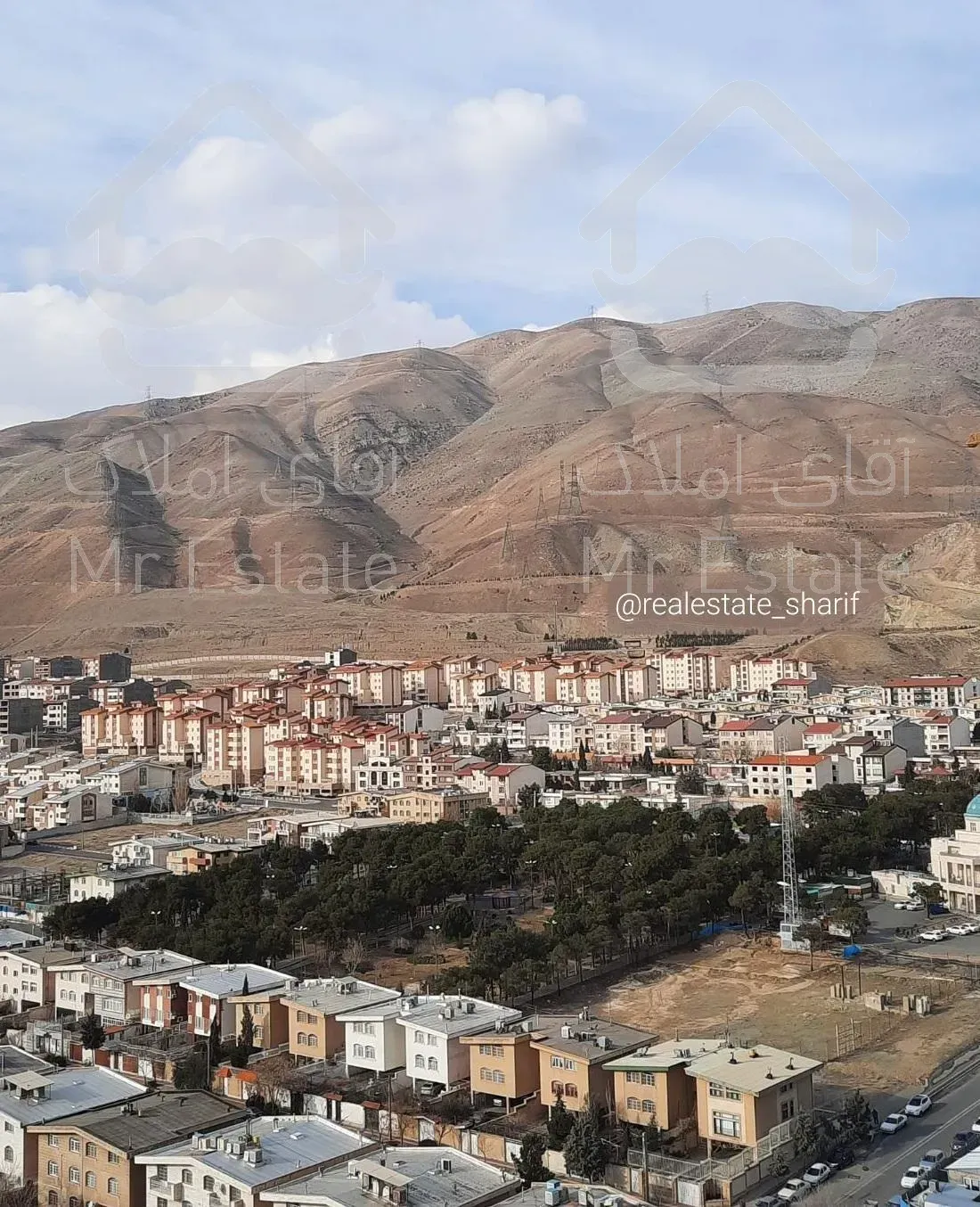 زمین ۵۰۰ متری شهرک الهیه غرب دانشگاه شریف خرازی اردستانی منطقه ۲۲ مرواریدشهر