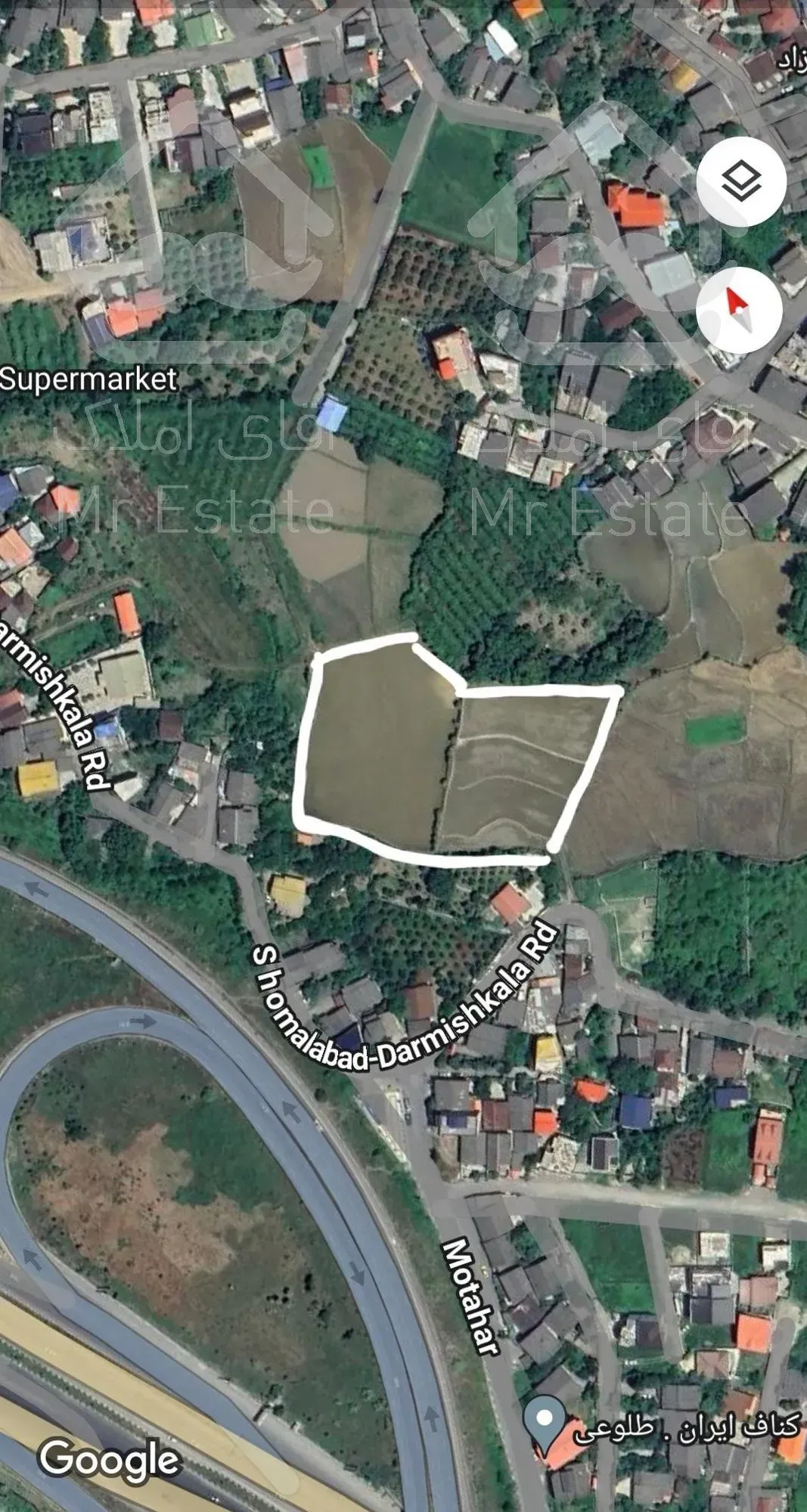 8100 متر زمین مناسب سرمایه‌گذاری و ساخت و ساز