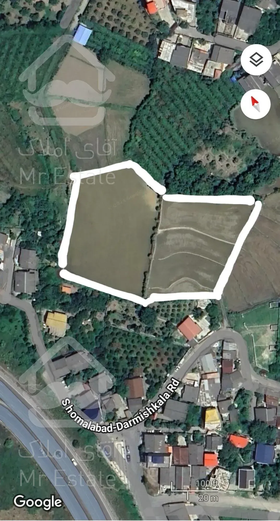 8100 متر زمین مناسب سرمایه‌گذاری و ساخت و ساز