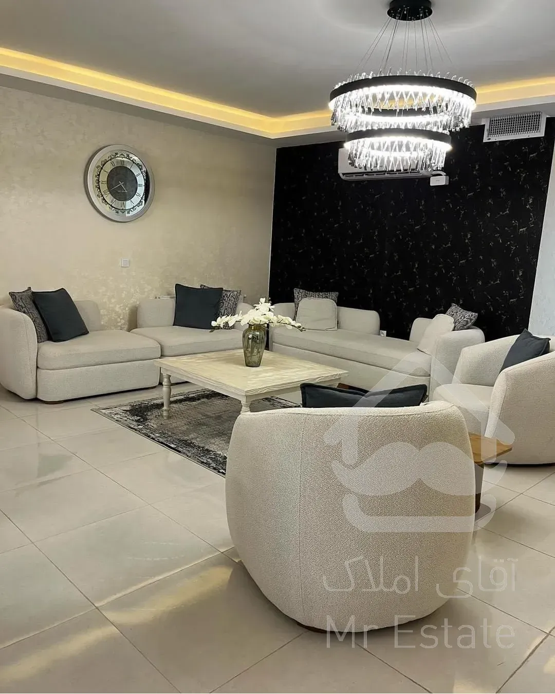 فروش آپارتمان ۸۳متری ۲خواب دیزاین شده تراورتن در سردار جنگل