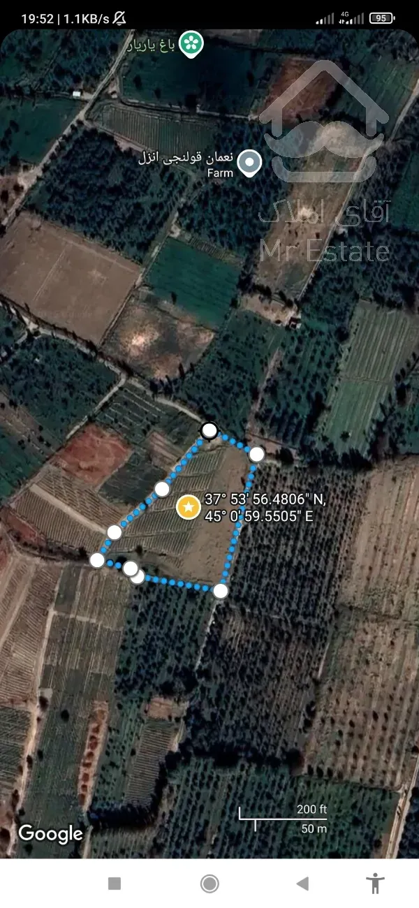 زمین زراعی 6700متر