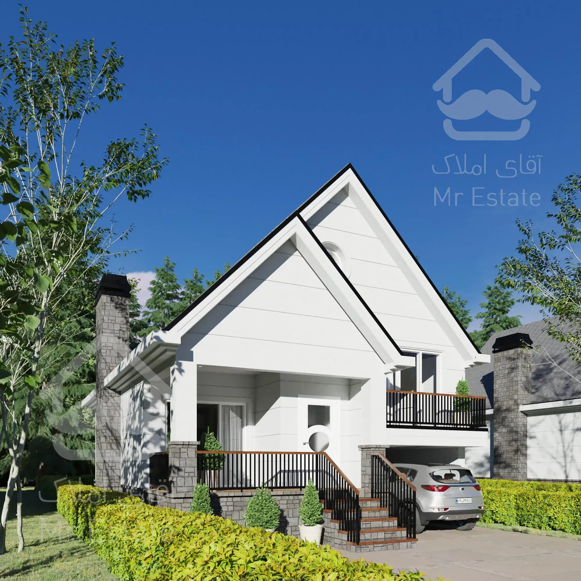 طراحی ویلای نیوکلاسیک