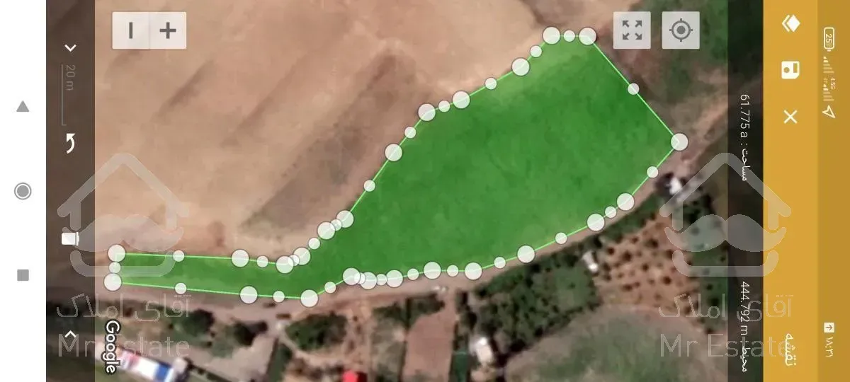 زمین کشاورزی شیش هزارو متر مربع