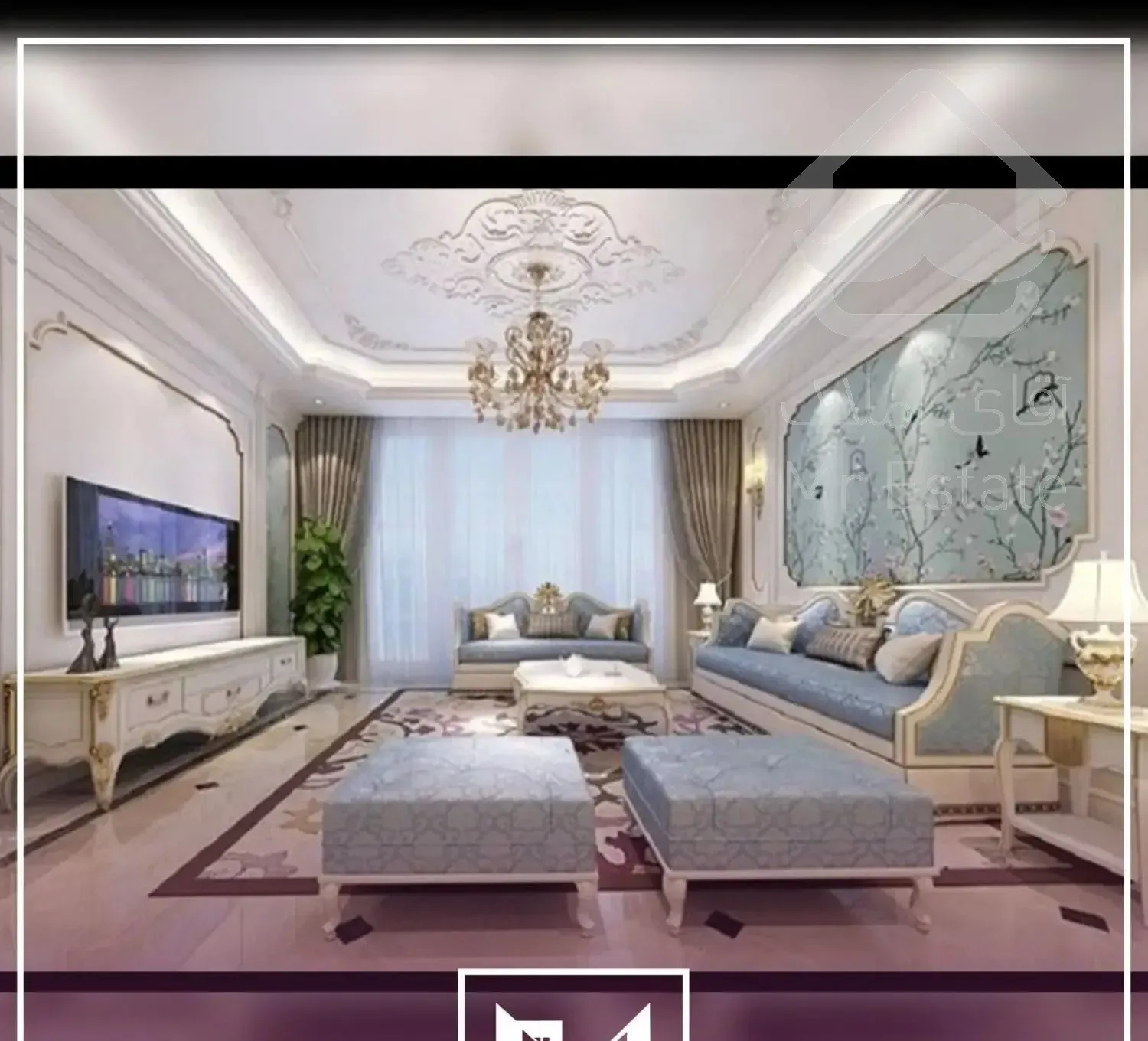 ۱۴۸ متـر / پلان تفکیکـی / ۲ پارکینگ سـندی