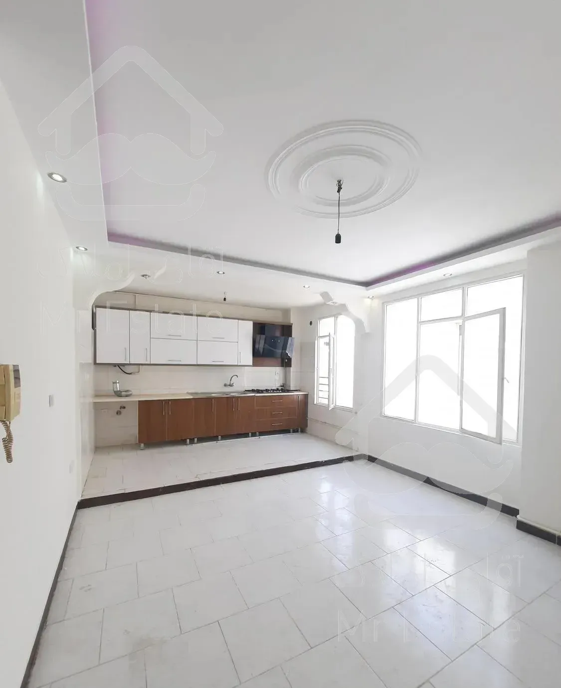 48متر خوش نقشه سالن پنجره خور