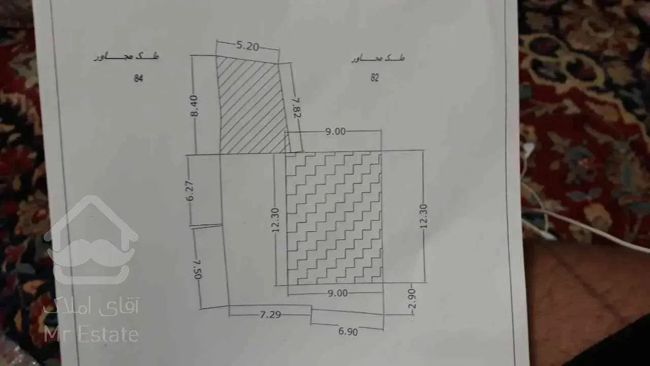 منزل دوطبقه کلنگی قابل سکونت مساحت ۲۵۳ متر