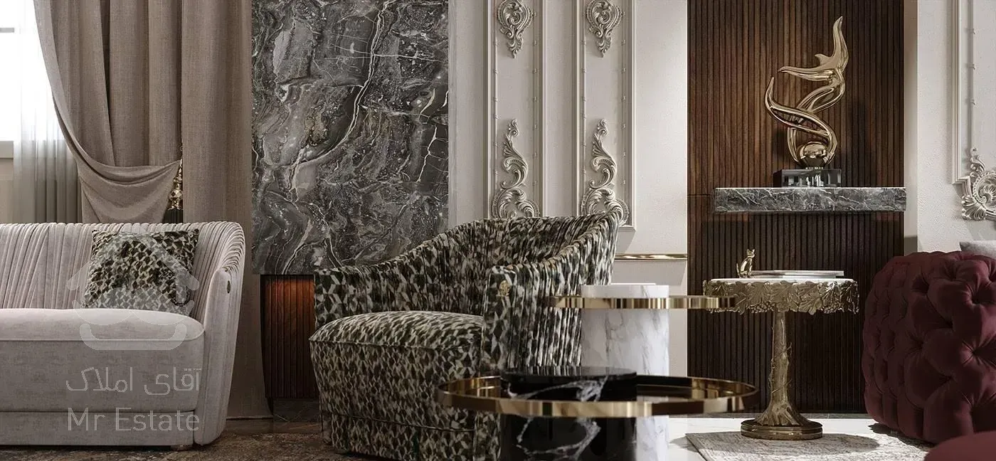 252 متر آجودانیه مدرن تک واحدی 30 متر تراس