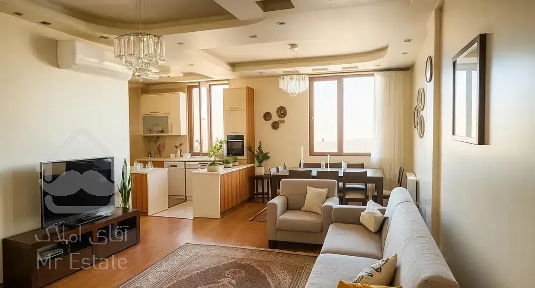 ۸۵متر ۲خواب غرق نور ویو دار