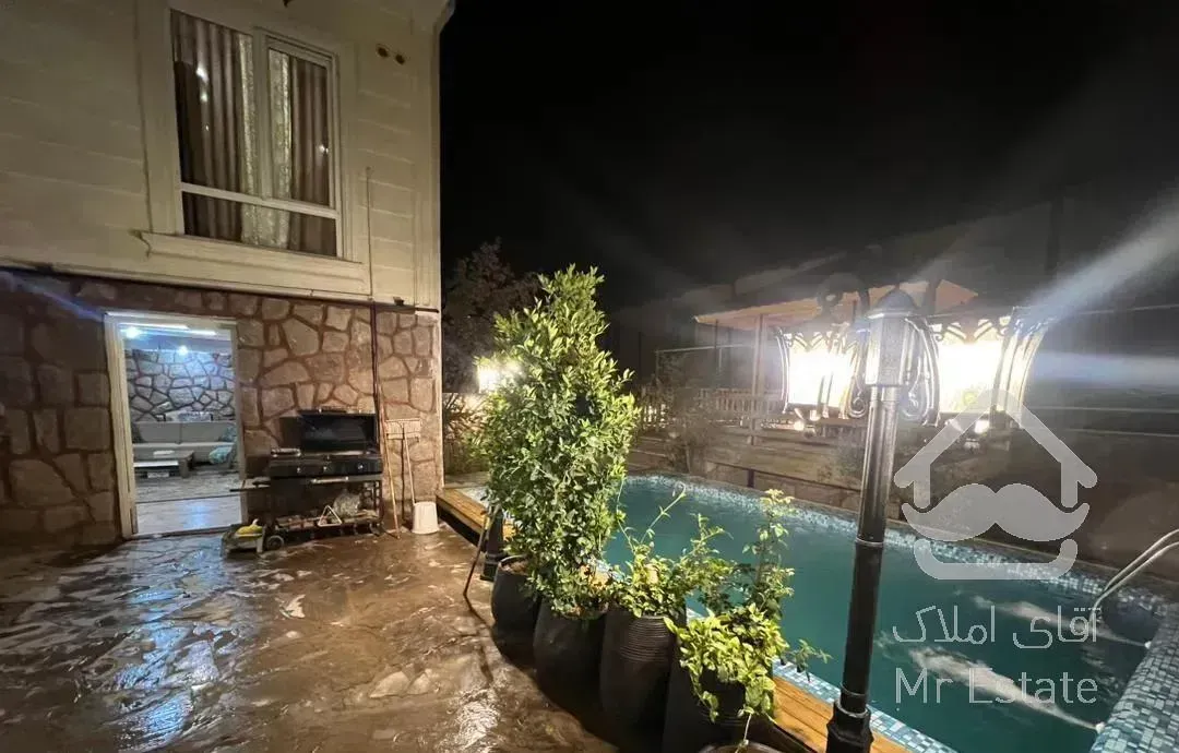 ویلا استخر روباز آبگرم در فشم