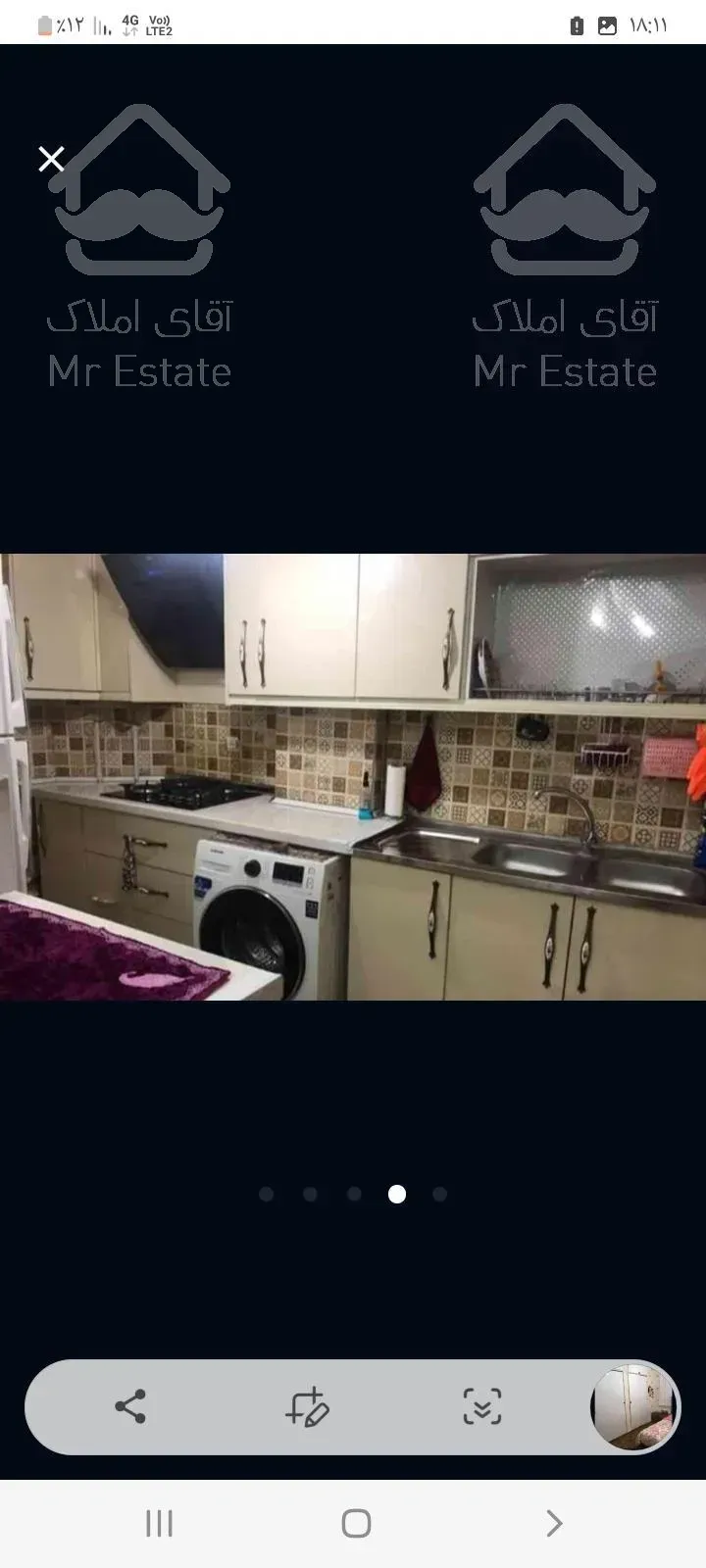 آپارتمان ۵۱ متری تکخواب طبقه سوم