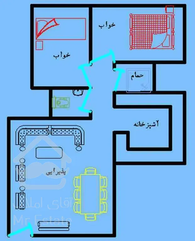 70متر دوخواب اکازیون شهرآرا