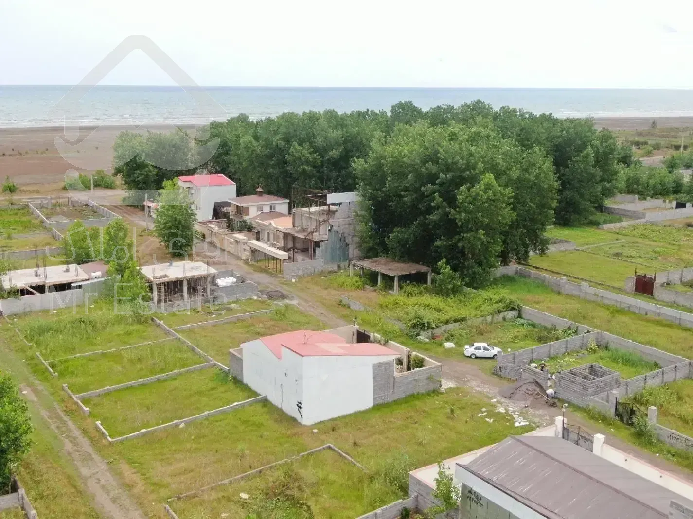 زمین ساحلی چشم اندازابدی به دریا آماده ساخت ویلات