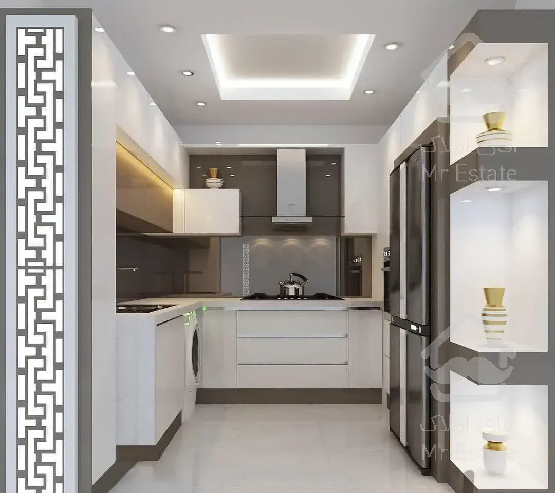 ساخت کابینت ام دی اف MDF هایگلاس ممبران نئوکلاسیک