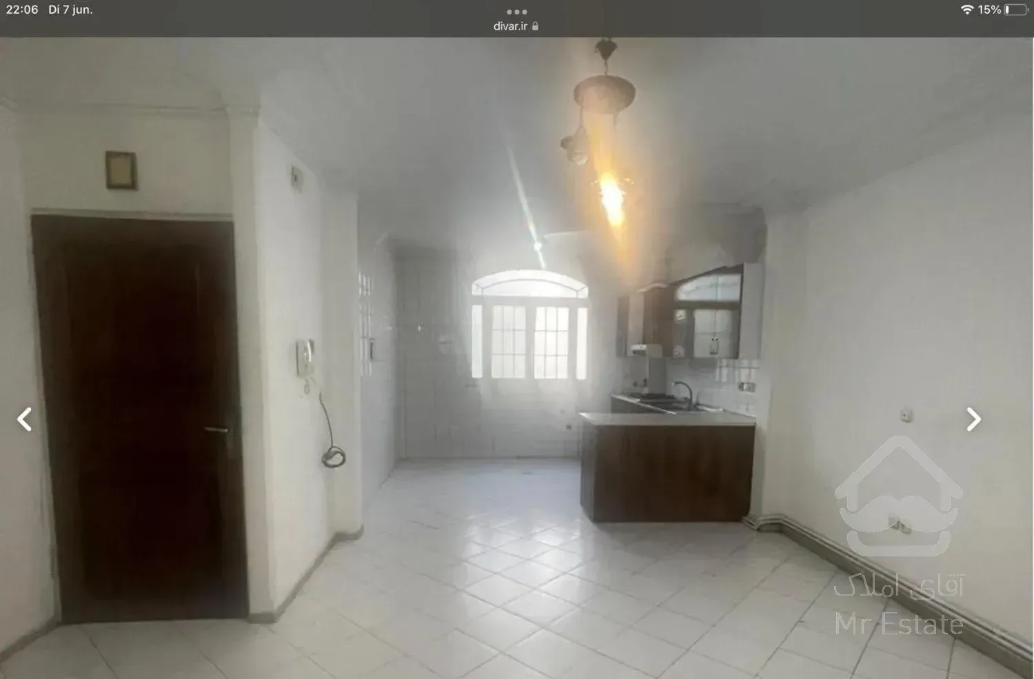 اجاره آپارتمان ۷۵ متری ۲ خوابه طبقه ۱ در ستارخان