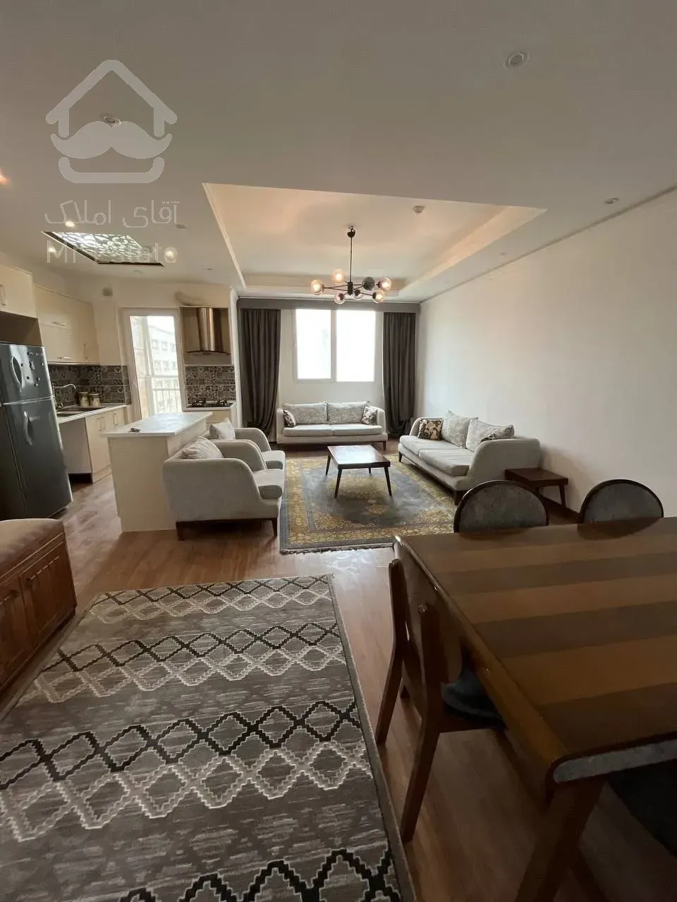 ۶۶متر۱خواب سالن پرده خور لاکچری مدرن