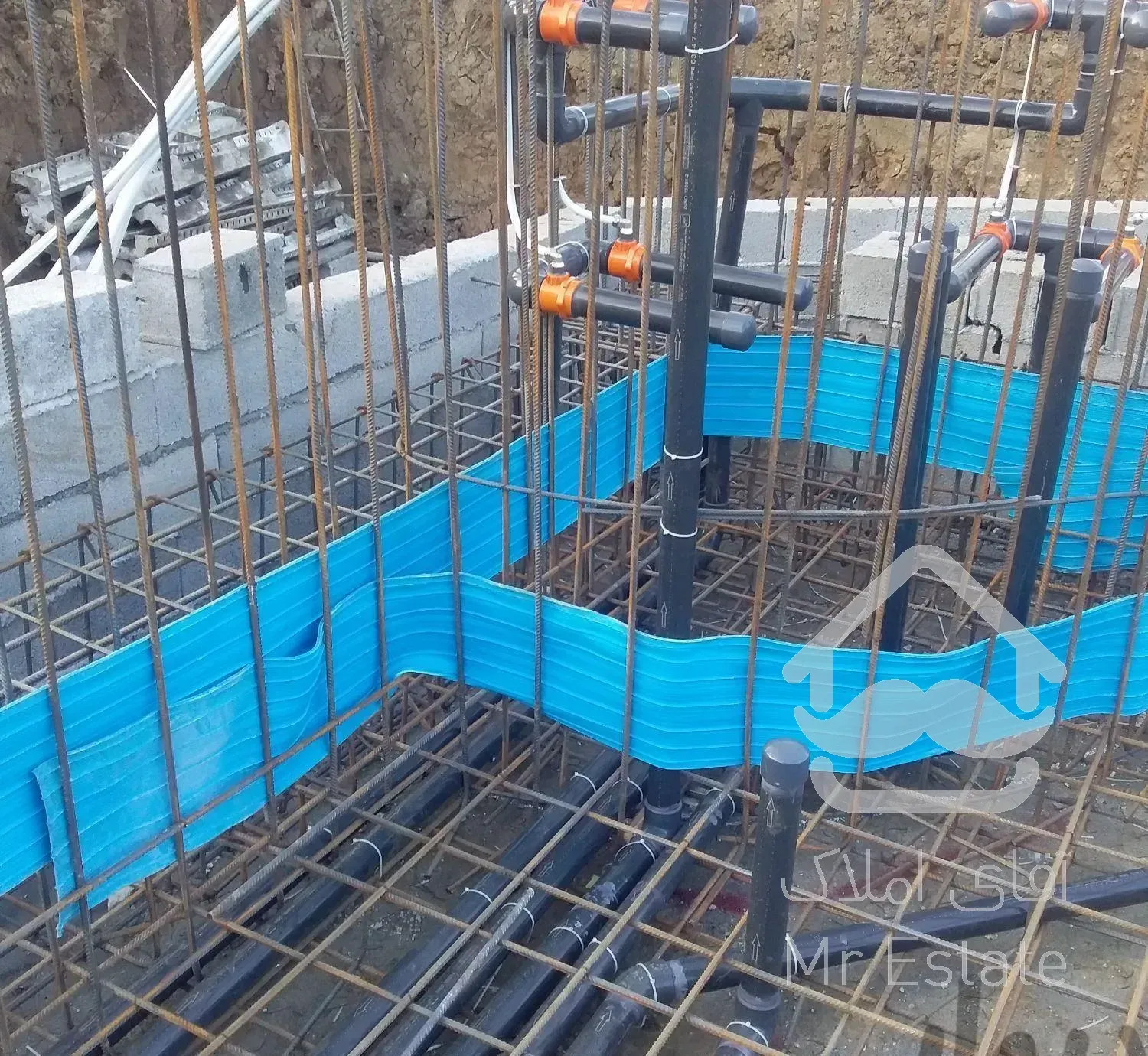 اجرای اسکلت بتن.فنداسیون.استخر ساختمان پل