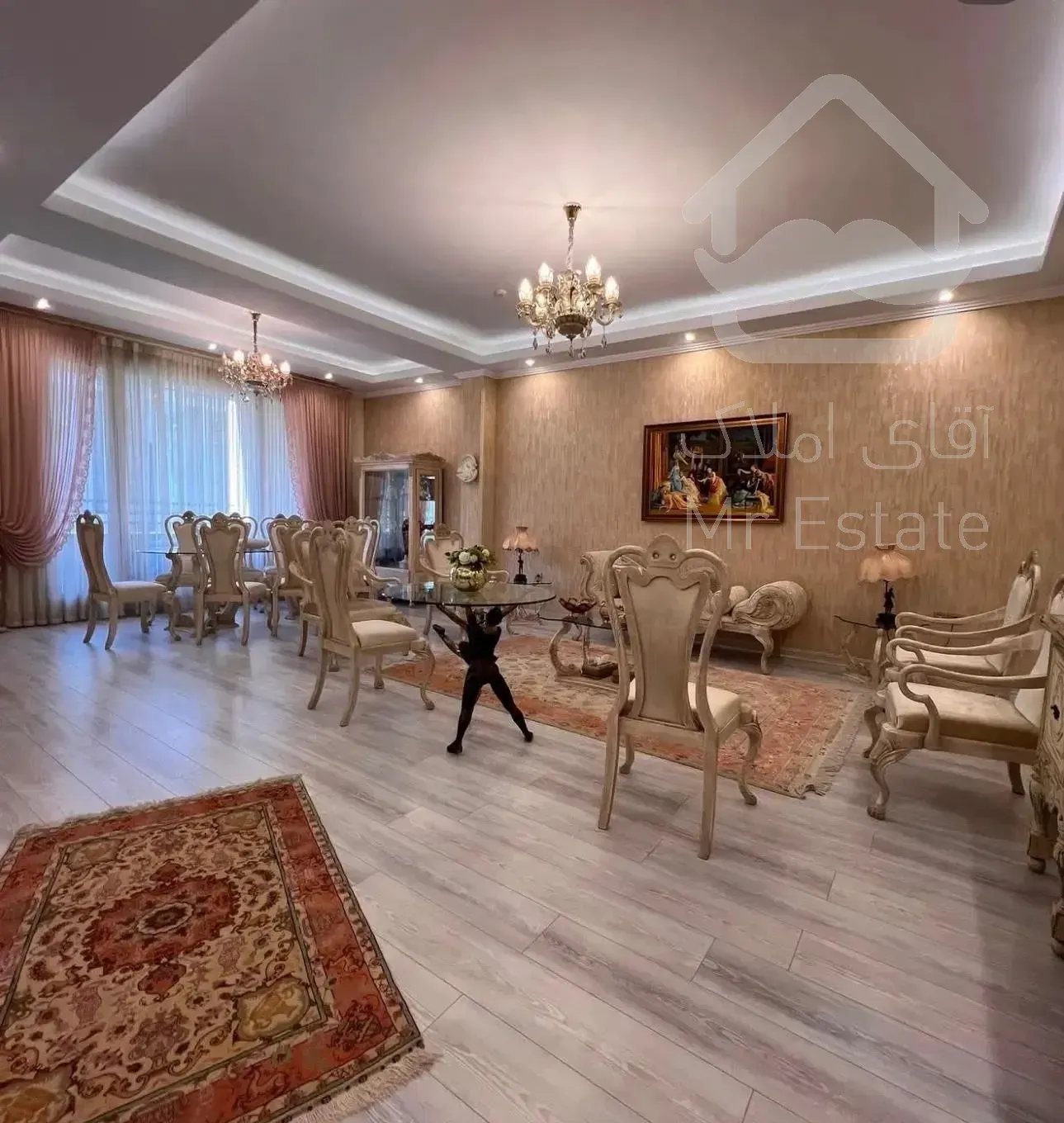 ۱۲۸ متر ۳ خواب دوکله نور