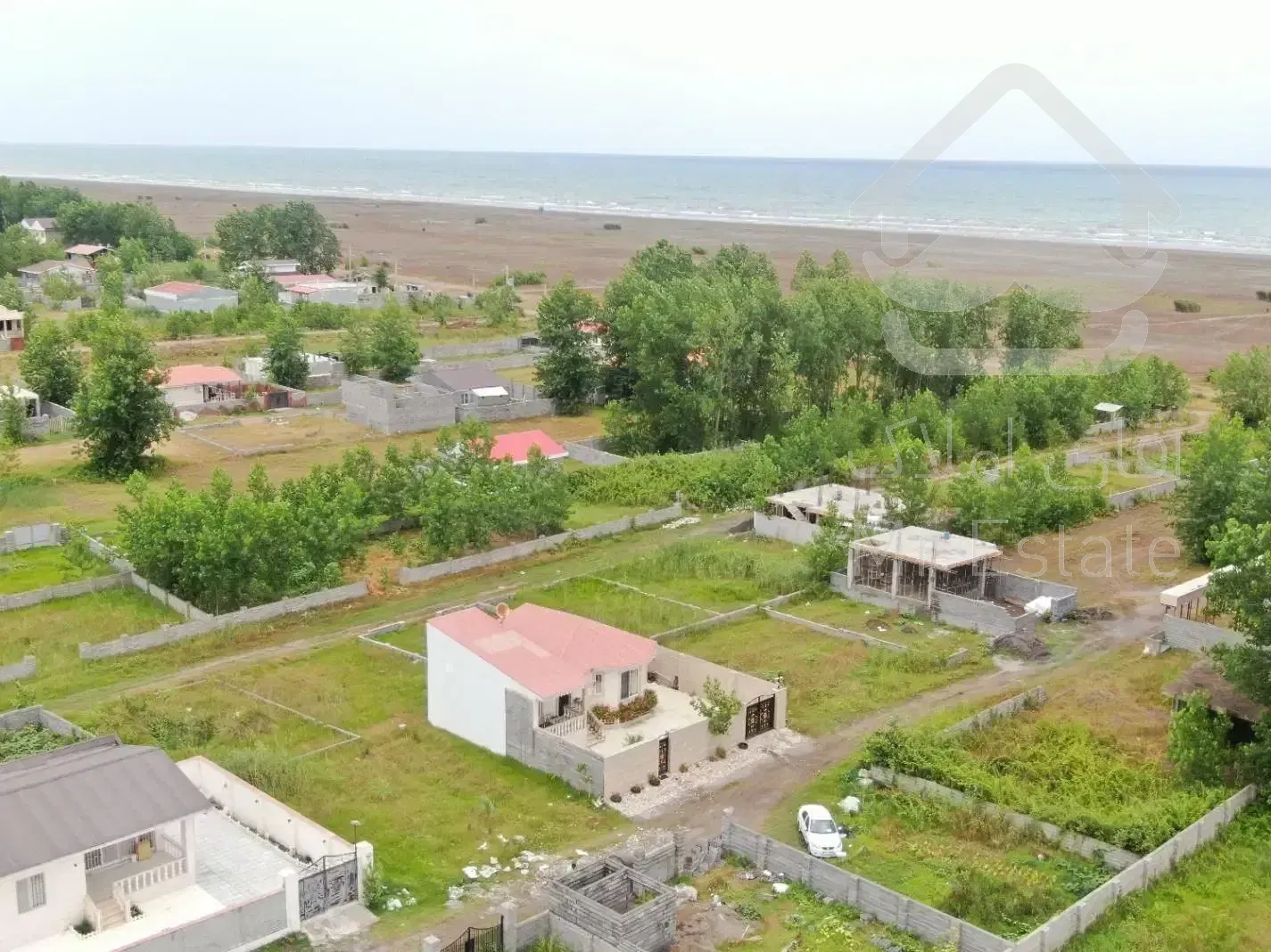 زمین ساحلی چشم اندازابدی به دریا آماده ساخت ویلات