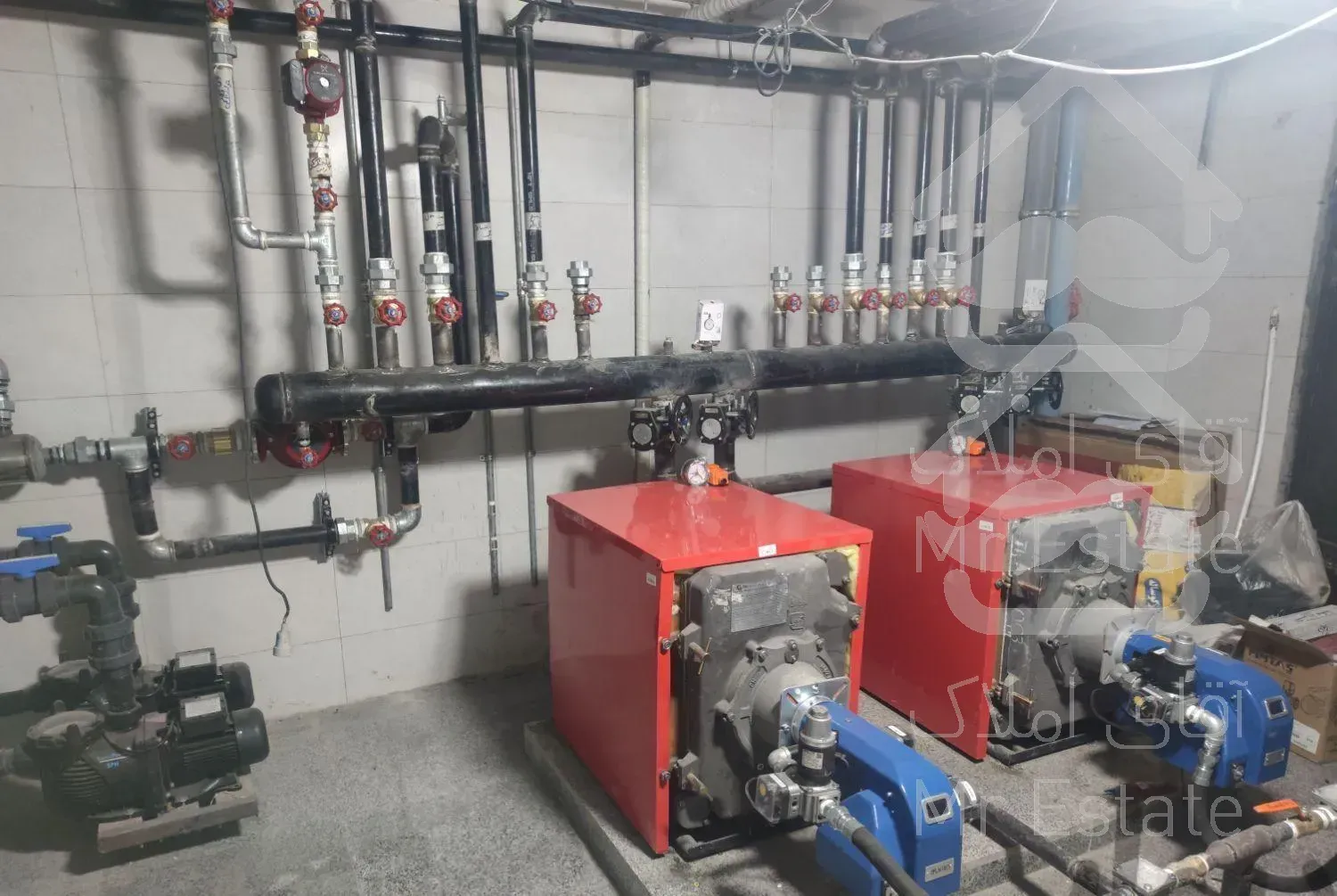 موتورخانه شوفاژ استخر لوله کش برقکار ساختمان