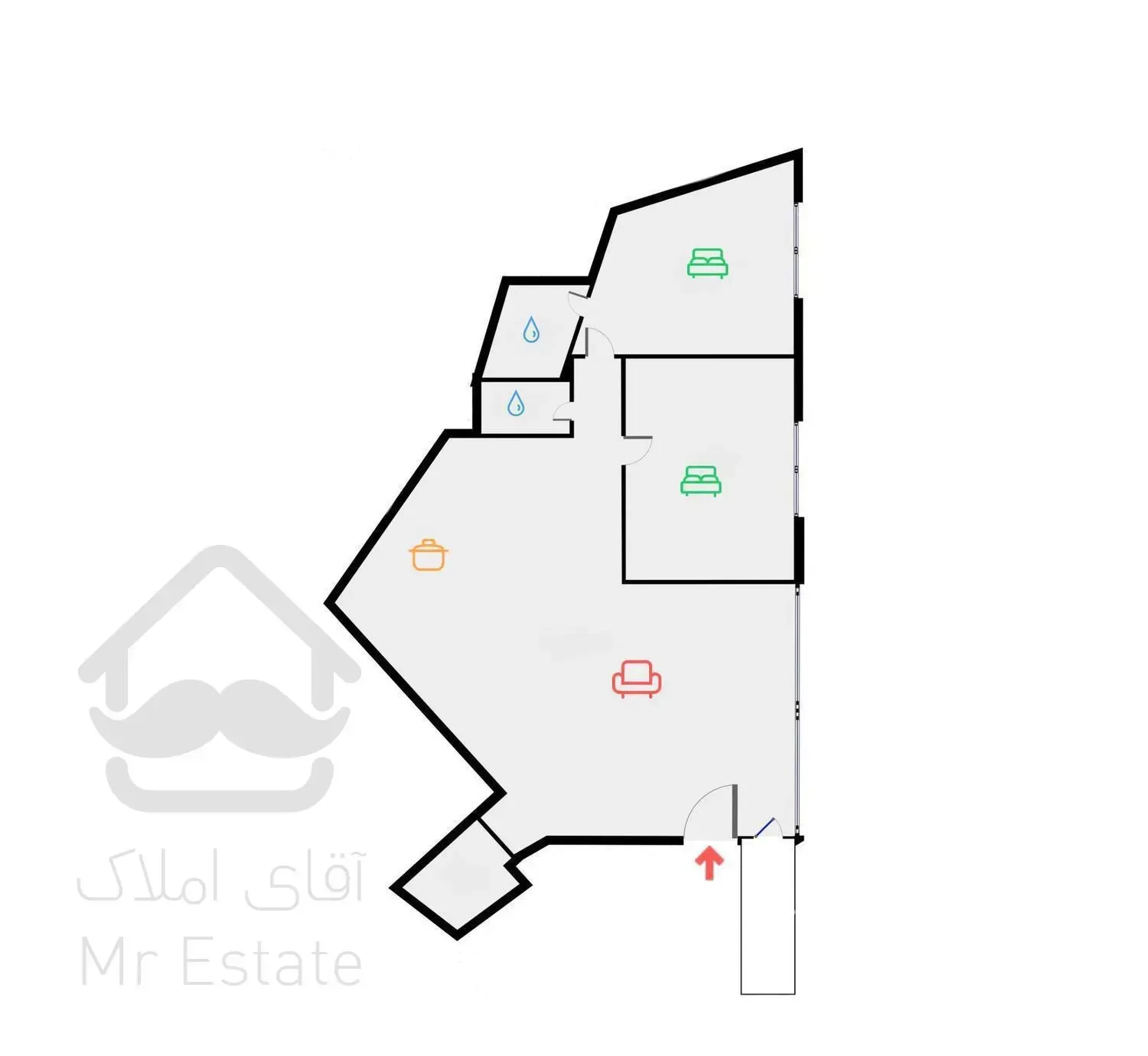 ۱۱۵متر/پاتریس لومومبا/نوساز/کد845321