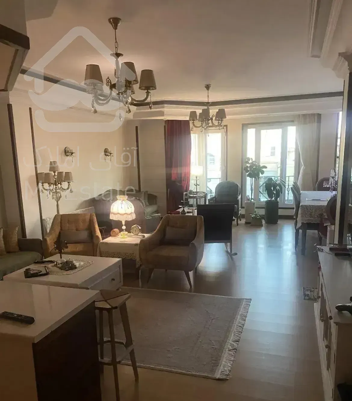 ۱۱۴متر ۲خواب سالن پرده خور تاپ لوکیشن