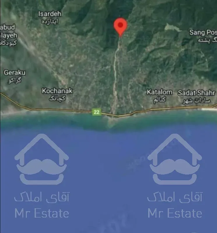 زمین 389 متری_دالخانی_ویوی ابدی کوه و دریا