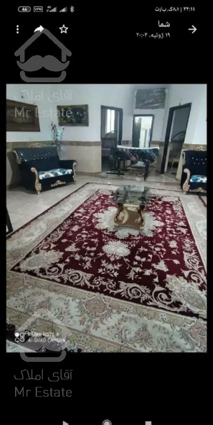 ویلا خانوادگی فرح آبادساری استخردار با آب گرم