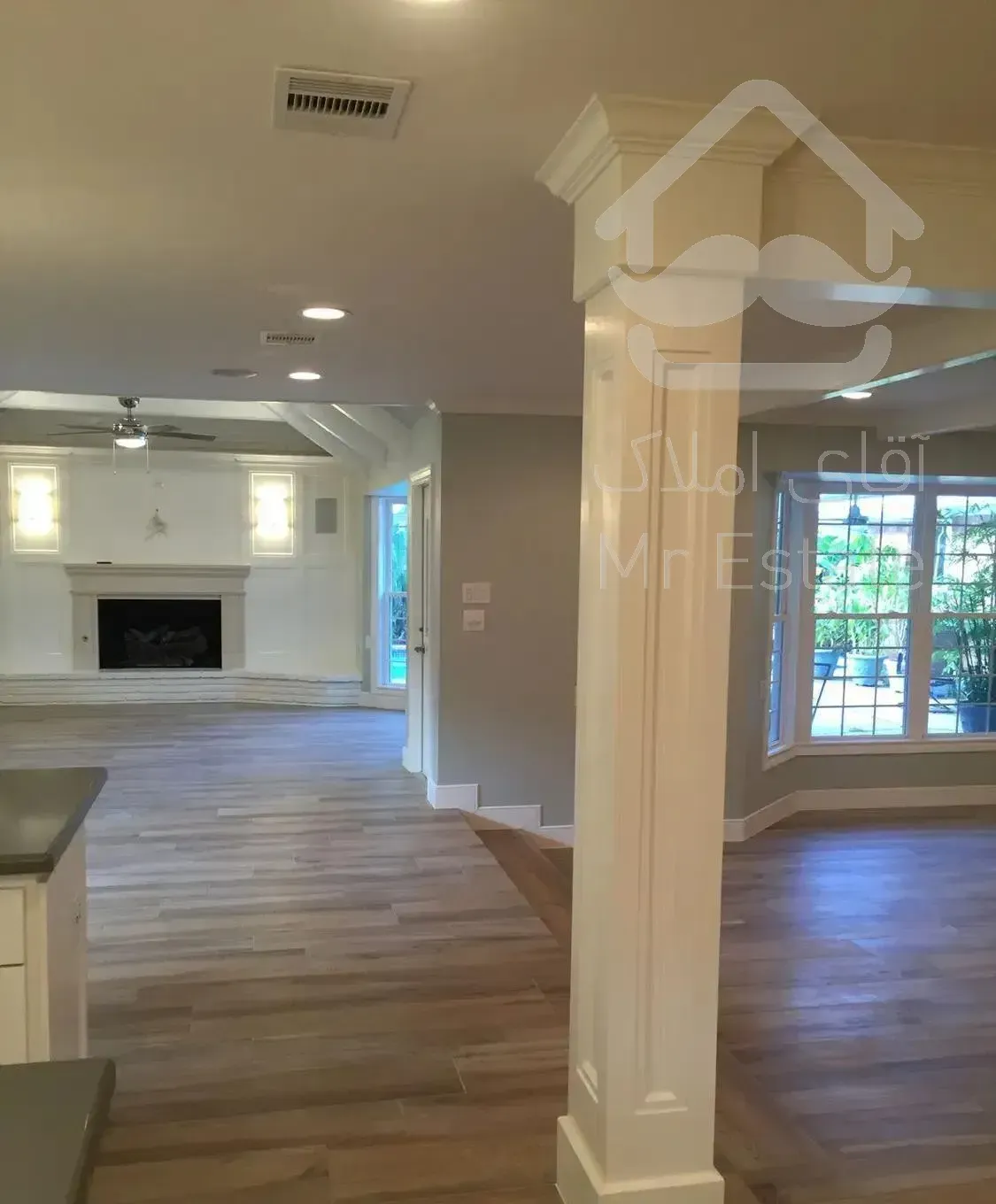 رهن و اجاره آپارتمان ۲۲۰ متر همکف با ۱۶۰ متر حیاط