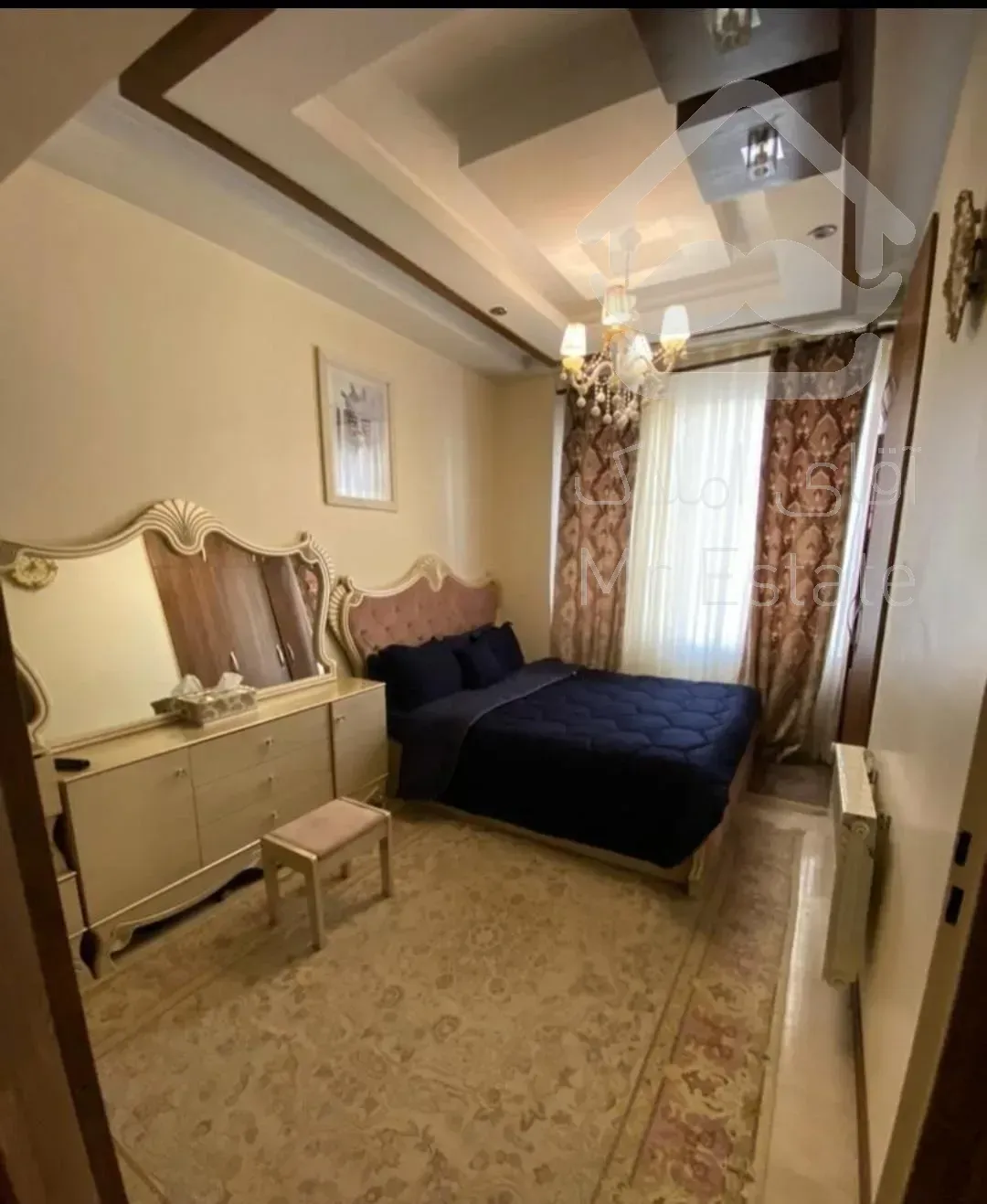 ۱۱۵ متر/ کم واحد/ سالن قدی پرده خور/ جنت آباد