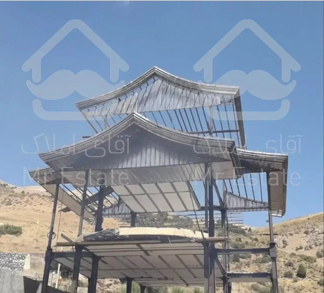 شیروانی اسکلت خرپا پوشش سوله سقف ویلا نمالمبه