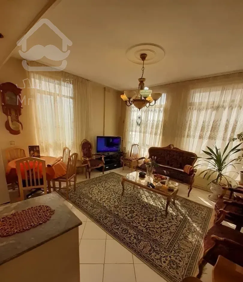 ۴۶ متر سالن نورگیر و خوش چیدمان