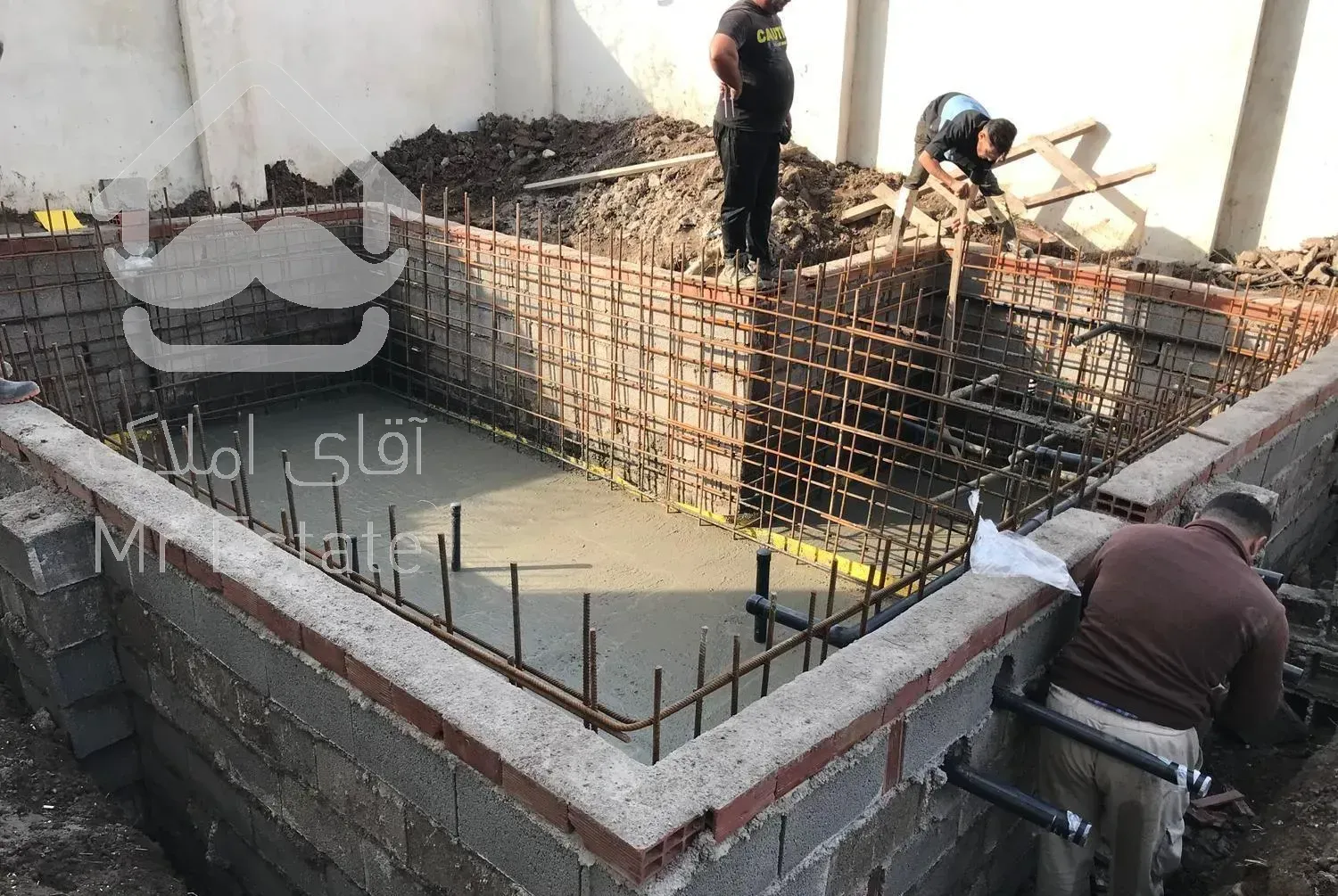 آرماتوربندی قالب بندی بتن ریزی ا