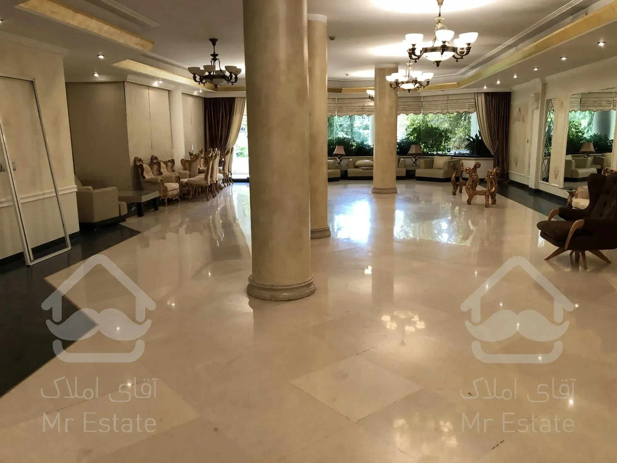 رهن و اجاره آپارتمان ۳۸۵ متری ۵ خوابه فرمانیه فول