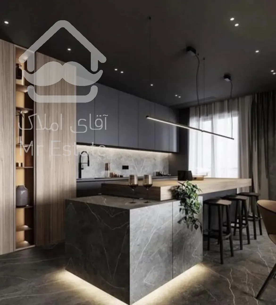 ۱۵۴متر * ولنجک* ویو ابدی بدون مشرف/مارکدار